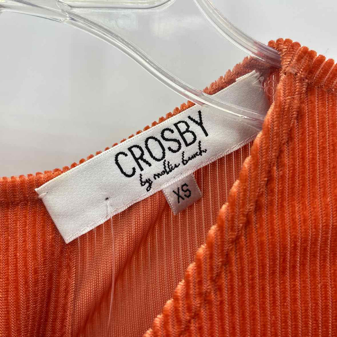 Size XS CROSBY Orange Corduroy Shirt