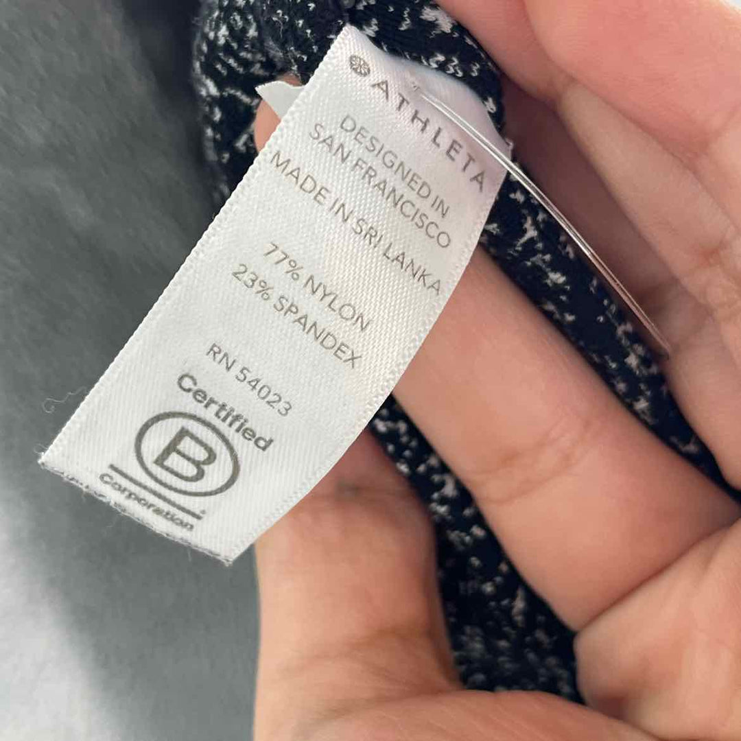 Size M Athleta Black/White Pants