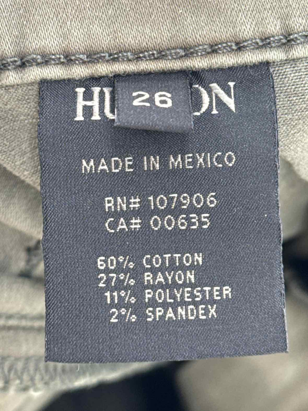 Size 26 Hudson Olive Pants