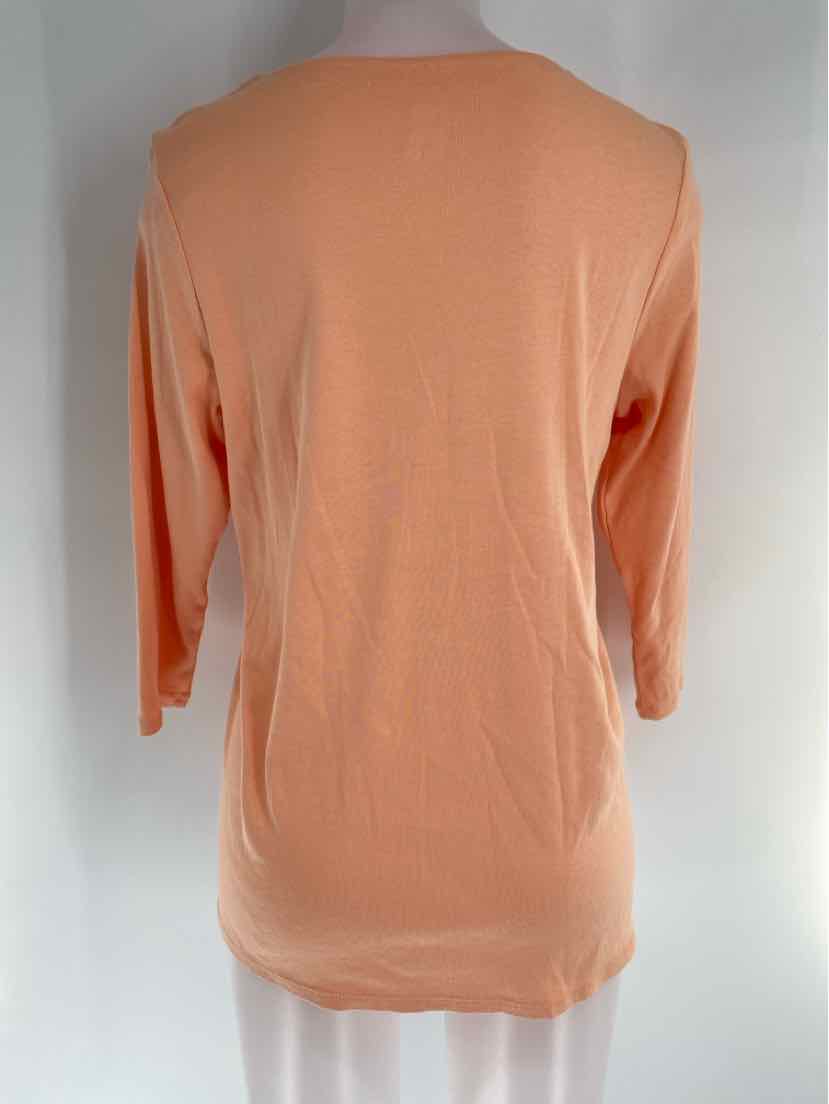 Size M J JILL Orange Cotton Shirt