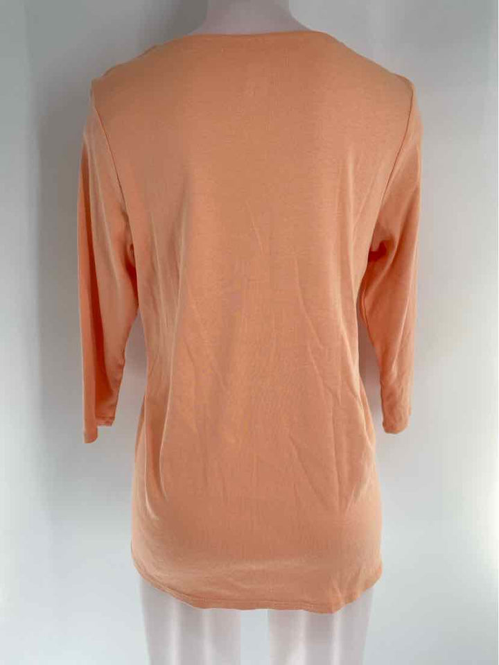 Size M J JILL Orange Cotton Shirt