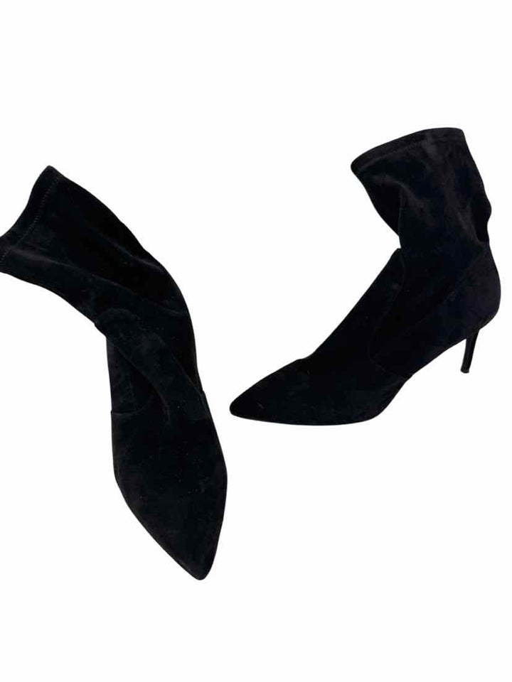 Shoe Size 8.5 Stuart Weitzman Black Suede Boots