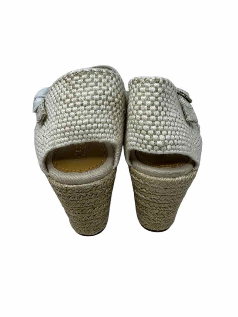 Shoe Size 8 J Crew Beige Canvas Pumps