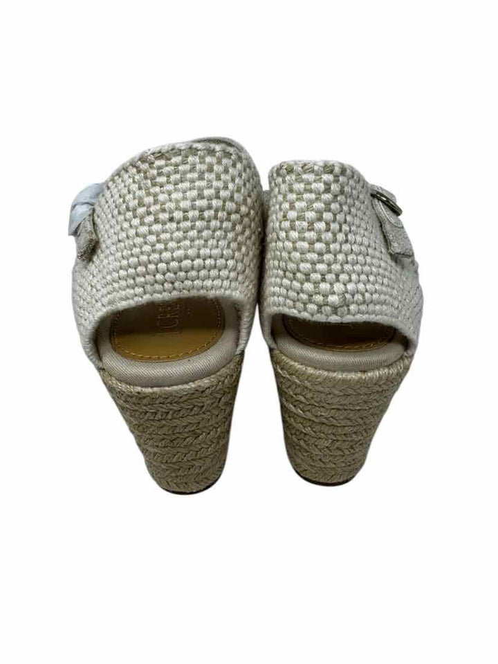 Shoe Size 8 J Crew Beige Canvas Pumps