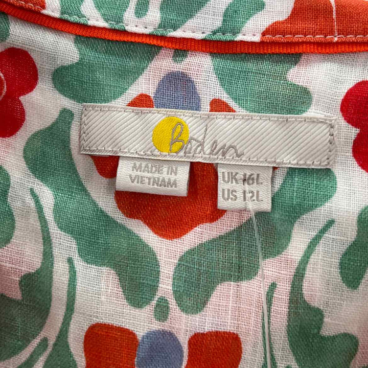 Size 12 Boden Multi-Color Shirt