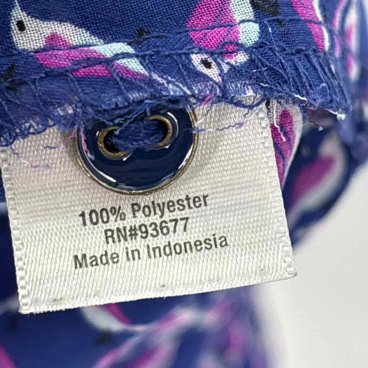Size 1X ANA Blue Print Shirt