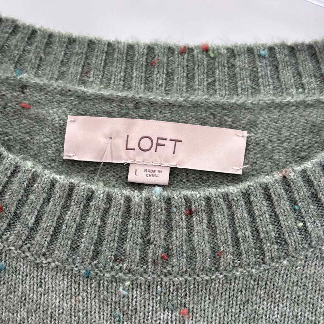 Size L LOFT Sage Knit Sweater