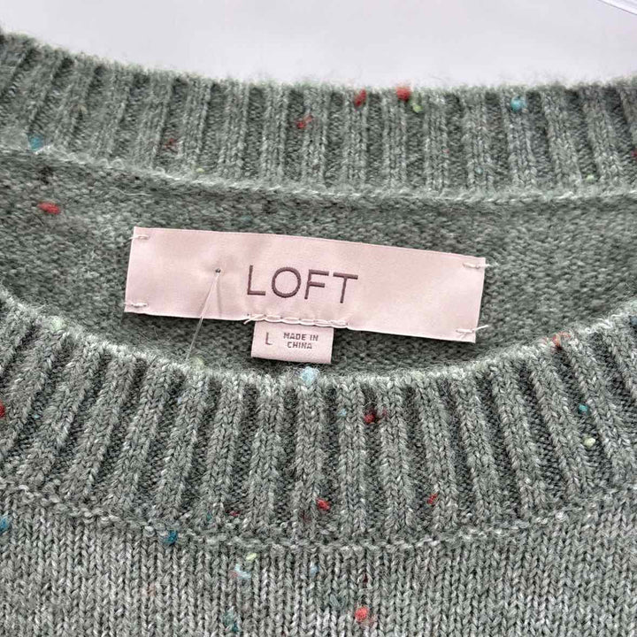 Size L LOFT Sage Knit Sweater