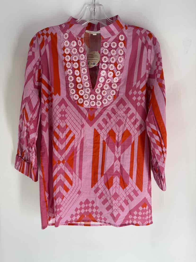 Size XS SHERIDAN FRENCH PINK PRINT Shirt