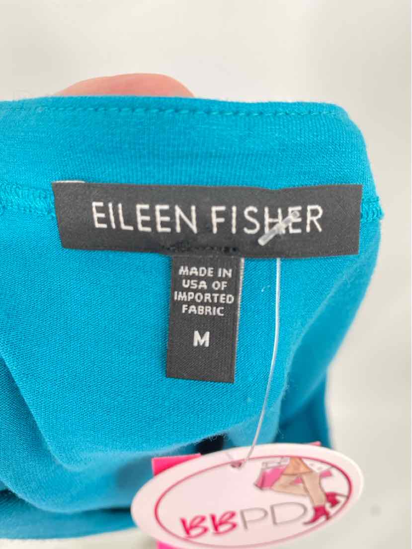 Size M Eileen Fisher Teal Shirt