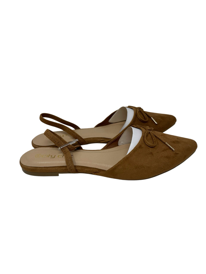 Shoe Size 44 CITY CHIC Brown Flats
