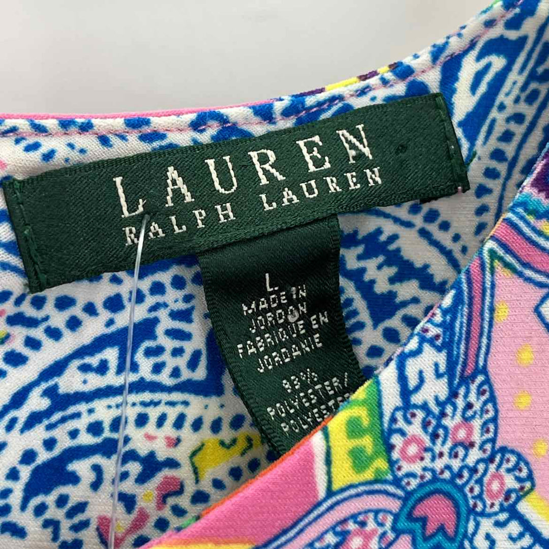 Size L RALPH LAUREN Pink Dress