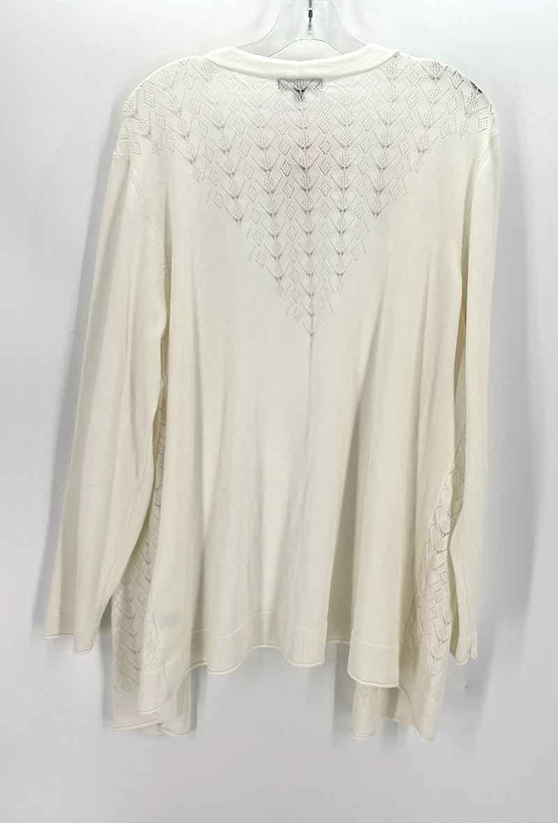 Size 2X Cream Knit Cardigan