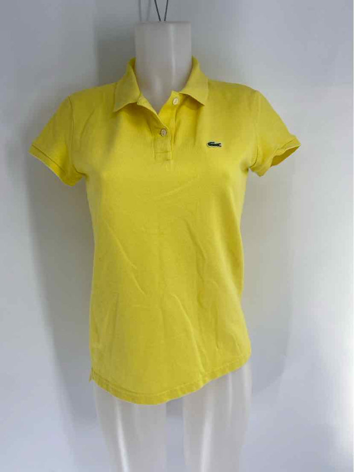 Size 40 Lacoste Yellow Shirt