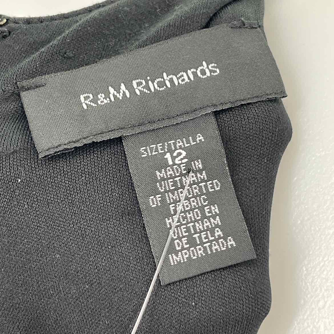 Size 12 R&M RICHARDS Black Dress
