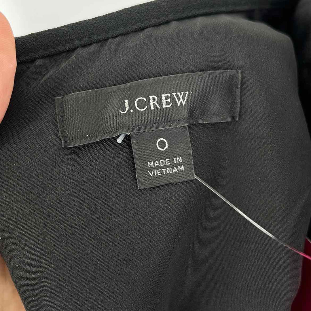 Size 0 J Crew Black Romper