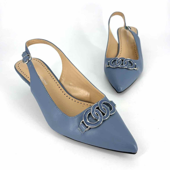 Shoe Size 8.5 ADRIENNE VITTADINI Blue Pumps