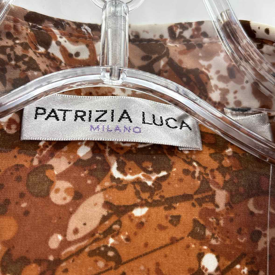 Size S PATRIZIA LUCA Brown Print Shirt