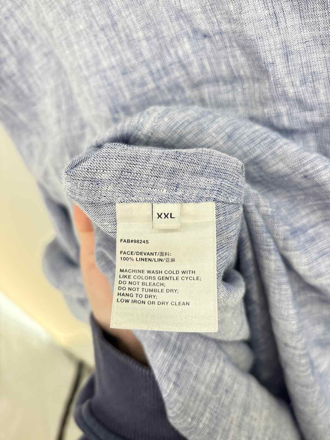 Size XL LAFAYETTE Blue Linen Dress