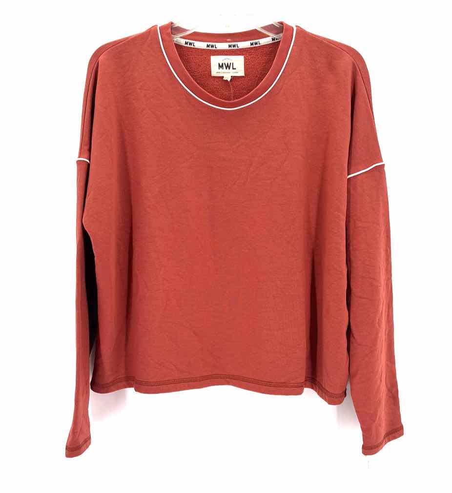Size L MADEWELL Brown Cotton Sweater