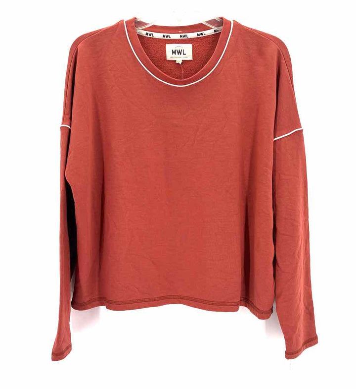 Size L MADEWELL Brown Cotton Sweater