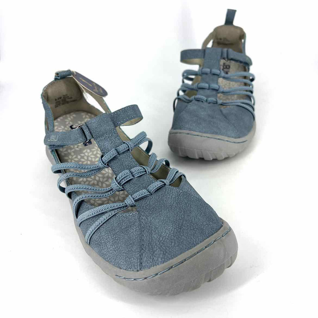 Shoe Size 8.5 JBU Blue Faux Leather Sandals