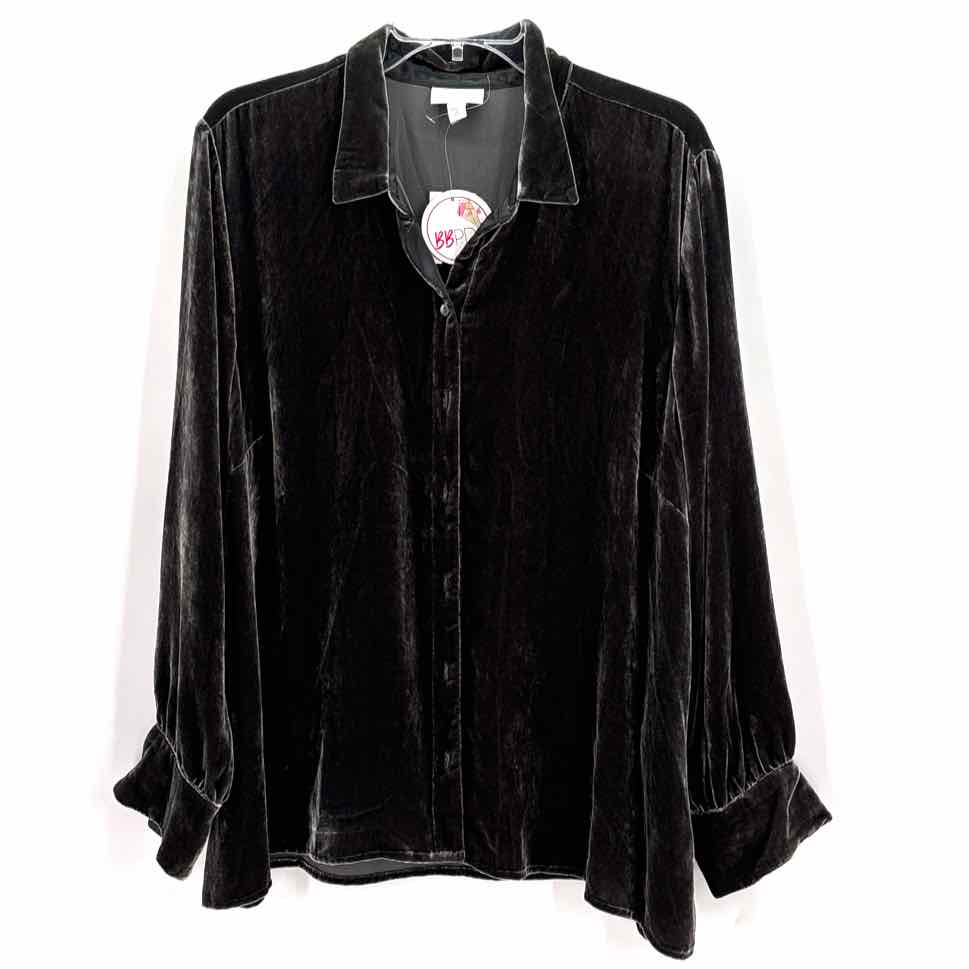 Size XL J JILL Gray Shirt