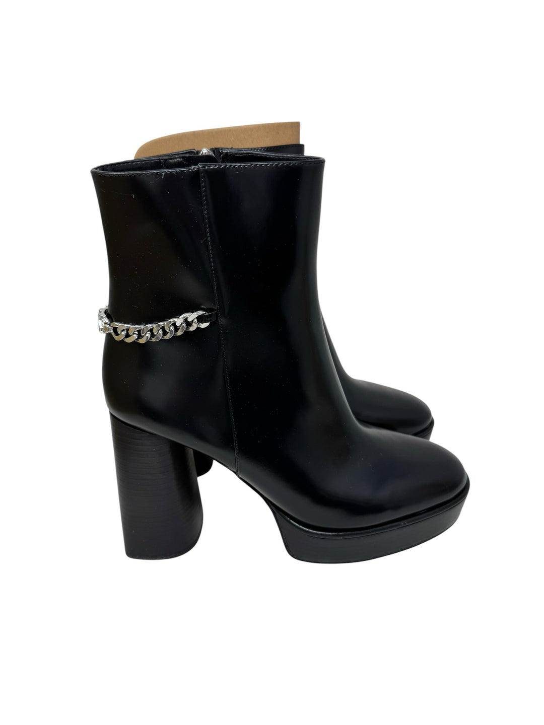 Shoe Size 10 Michael Kors Black Leather Boots