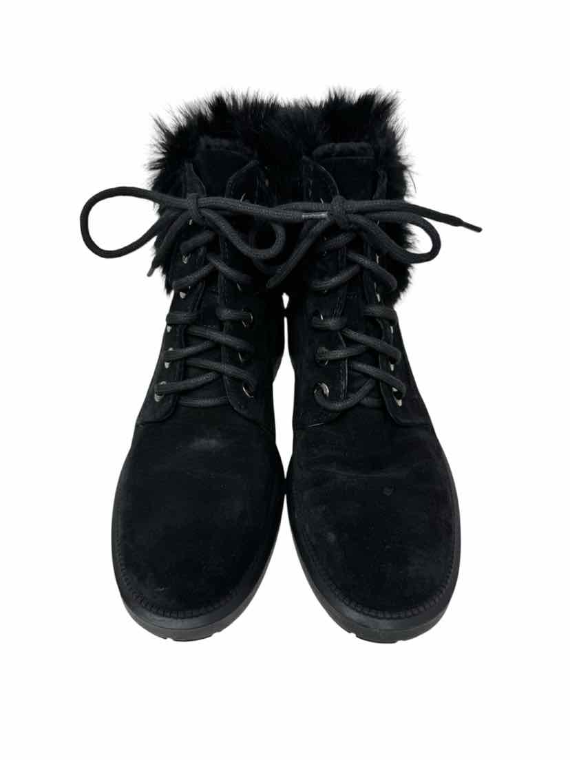 Shoe Size 7.5 Black Suede Boots