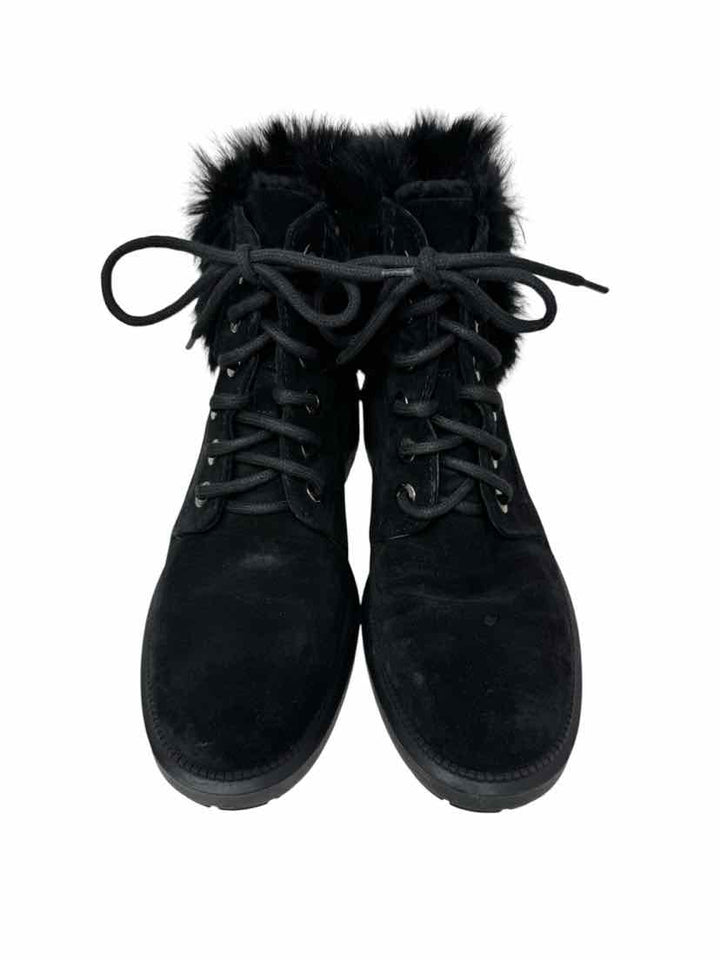Shoe Size 7.5 Black Suede Boots