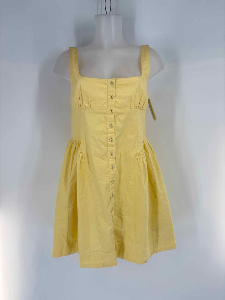 Size M Anthropologie Yellow Dress