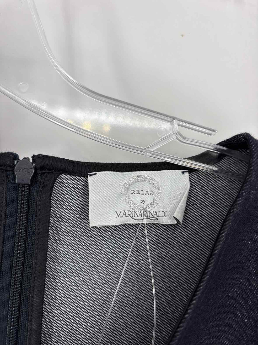 Size L MARINA RINALDI Denim Cotton Dress