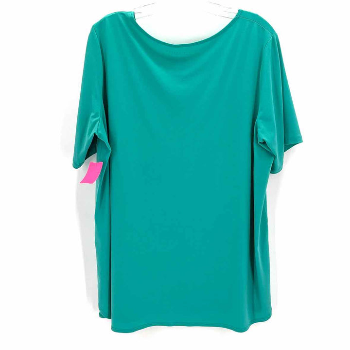 Size 1X SUSAN GRAVER Green Shirt