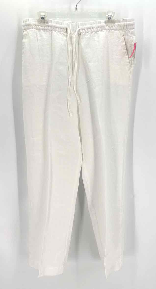 Size L CHARTER CLUB White Linen Pants