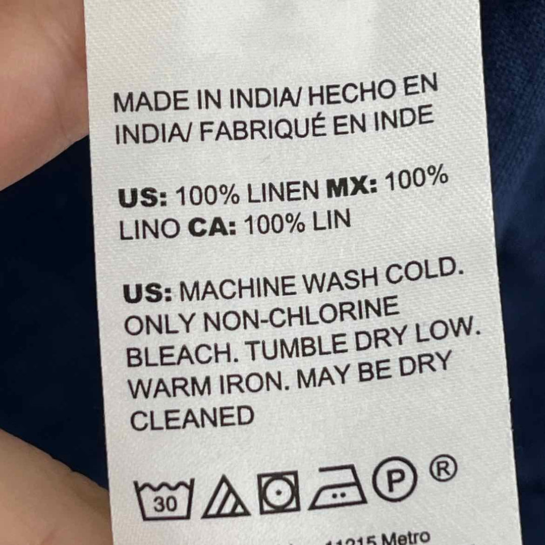 Size XL Chico's Navy Linen Cardigan