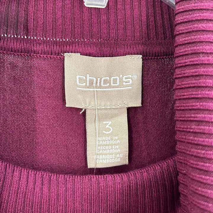 Size XL Chico's Plum Sweater