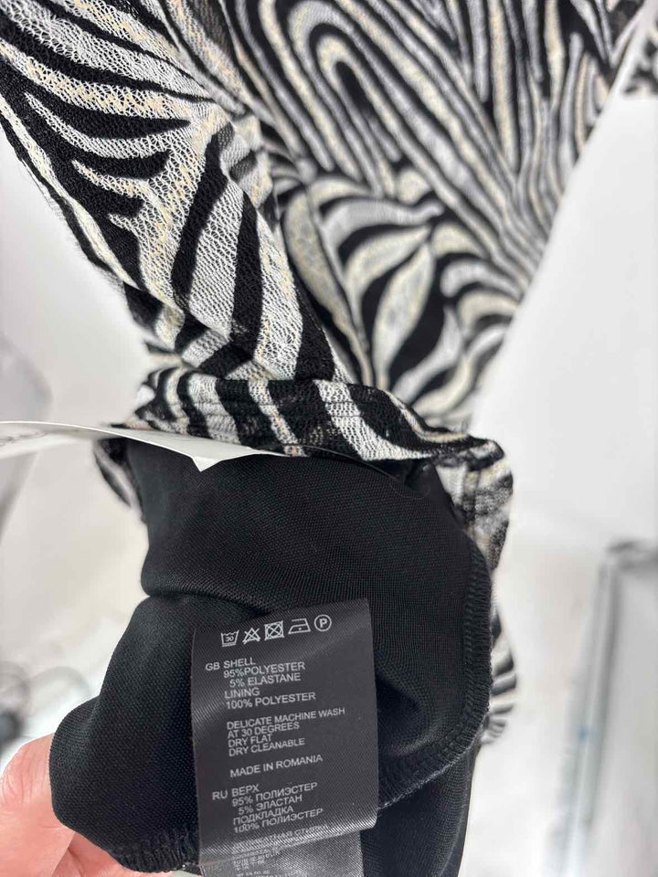 Size 2 REISS Black/White Dress