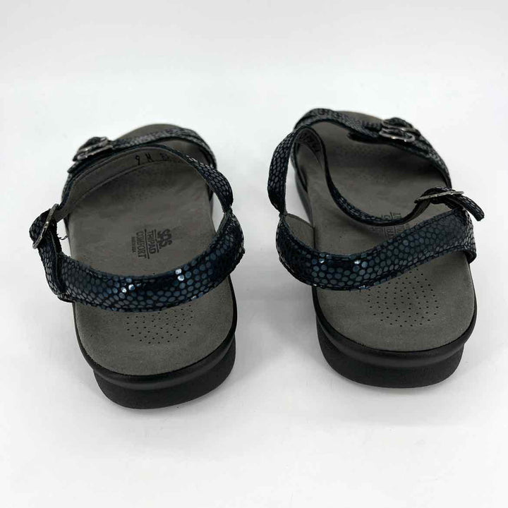 Shoe Size 9 SAS Navy Leather Sandals