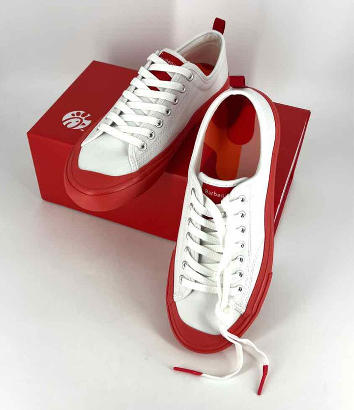 Shoe Size 8 White Canvas Sneakers