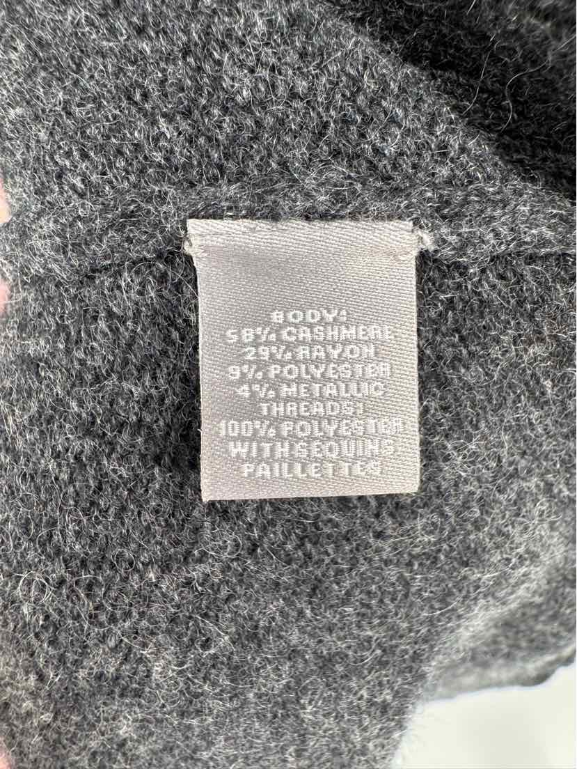 Size M NEIMAN MARCUS Gray Cashmere Cardigan