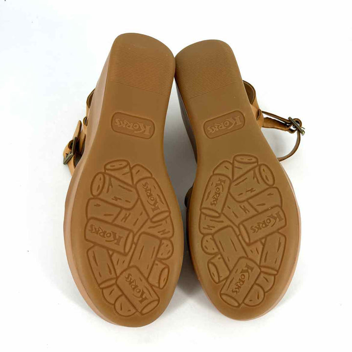 Shoe Size 7 KORKS Tan Leather Sandals