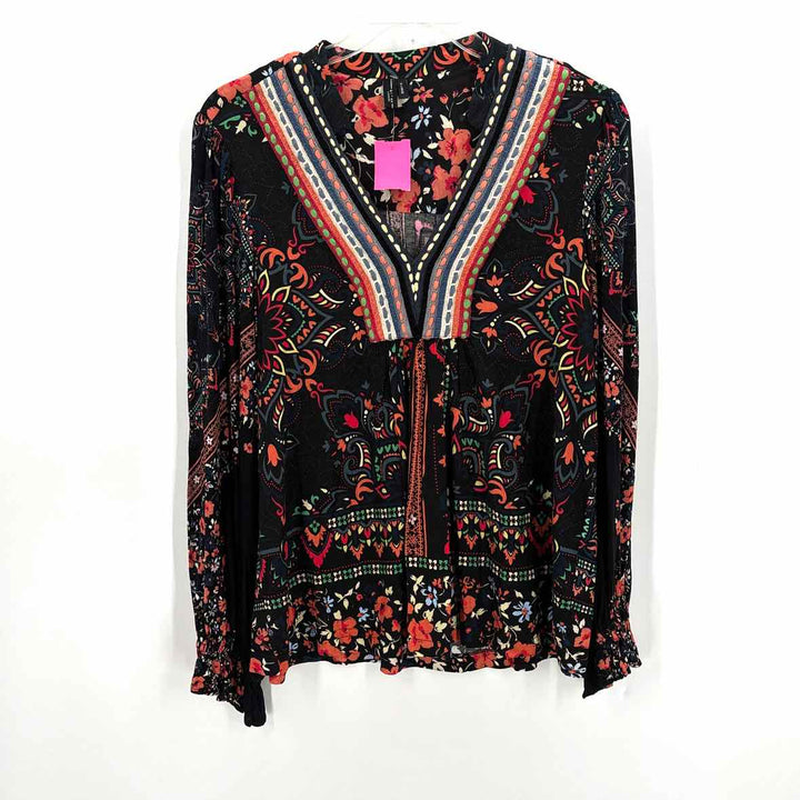 Size XL BLANK LONDON Black Print Shirt