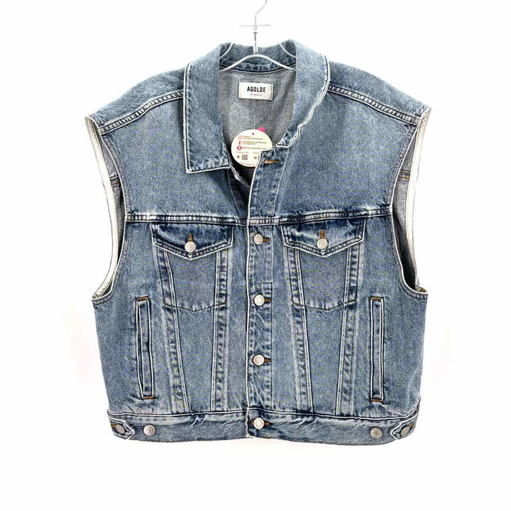 Size XL AGOLDE Blue Denim Vest
