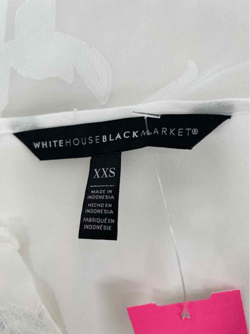 Size XXS White House Black Market White Shirt