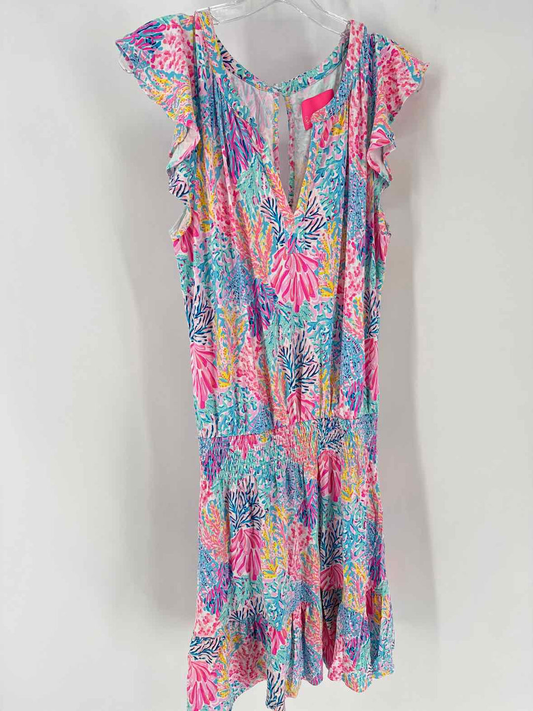 Size L Lilly Pulitzer PINK PRINT Romper