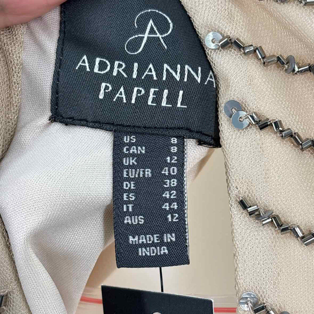 Size 8 Adrianna Papell Nude PROM