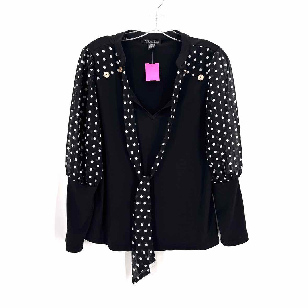 Size L Black Print Shirt