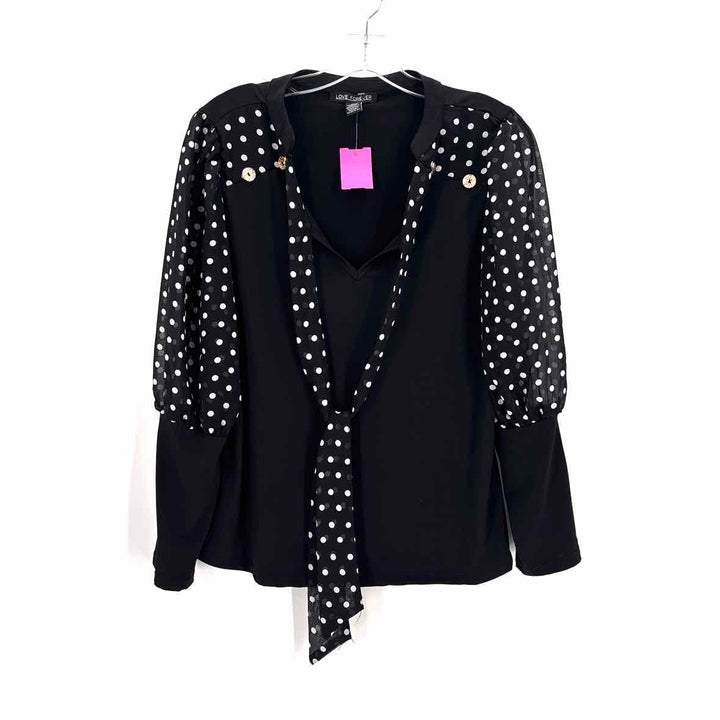 Size L Black Print Shirt