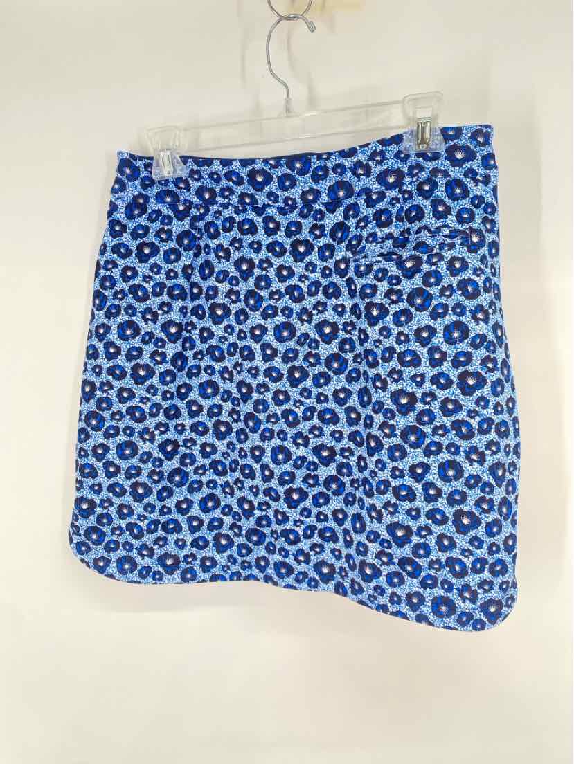 Size M Peter Millar Blue Print Skirt