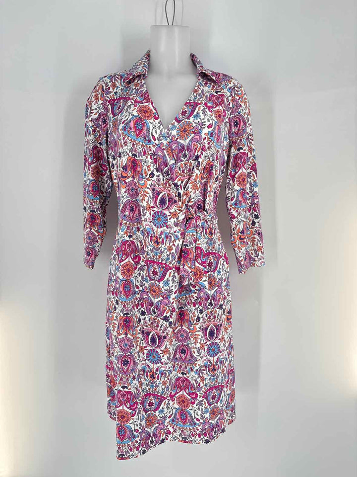 Size M Talbots Multi-Color Dress
